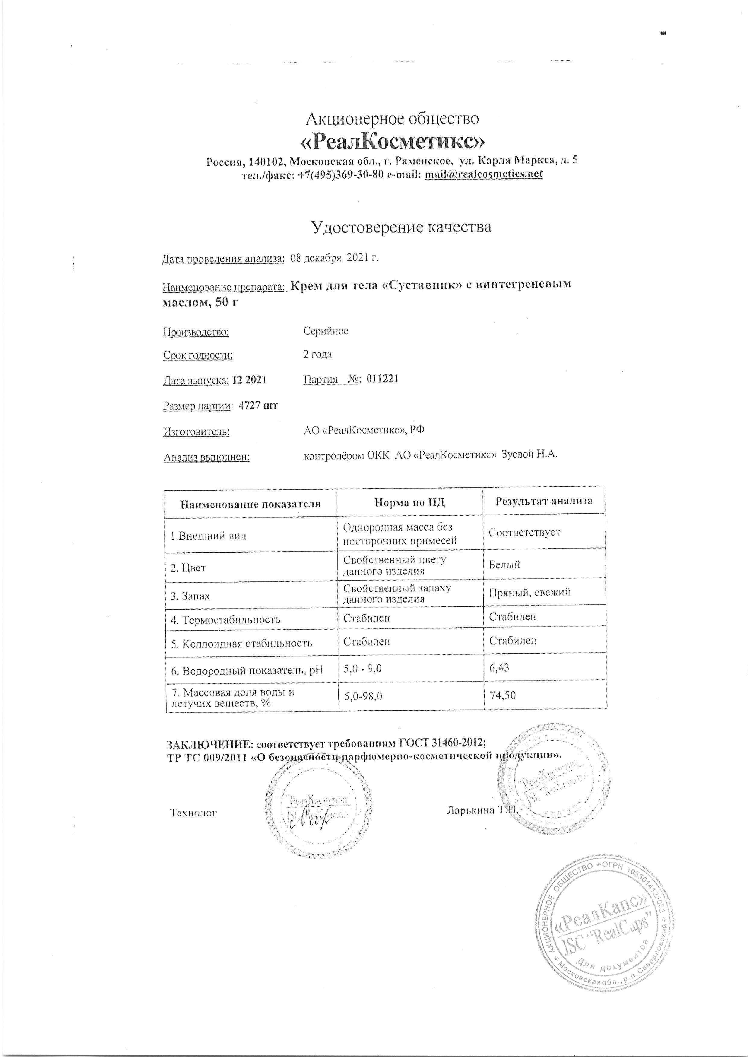 Паспорт №122021